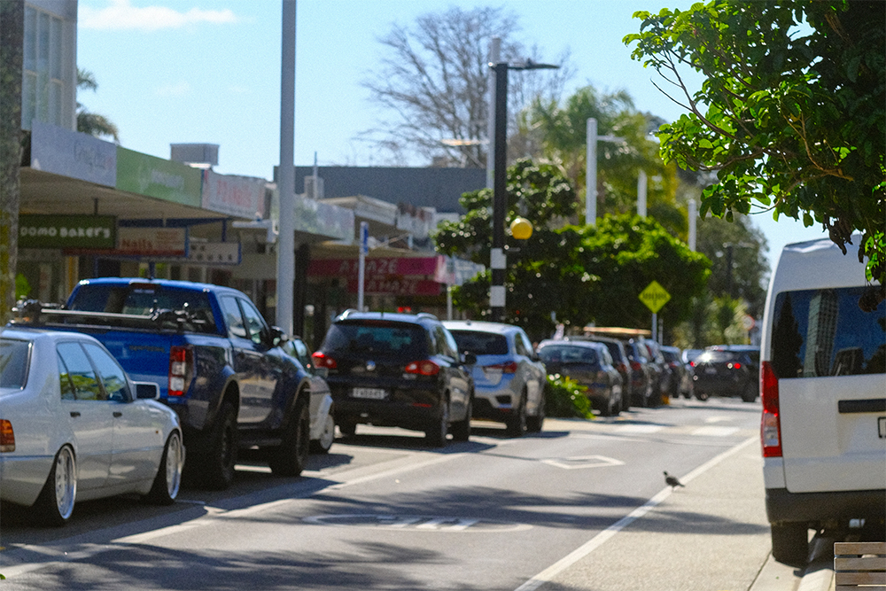 Photo of busy parking spots